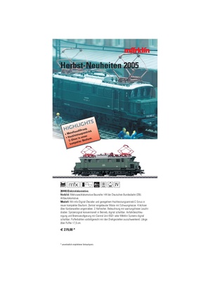 Tiedosto:Marklin 2005 Fall New Items DE.pdf